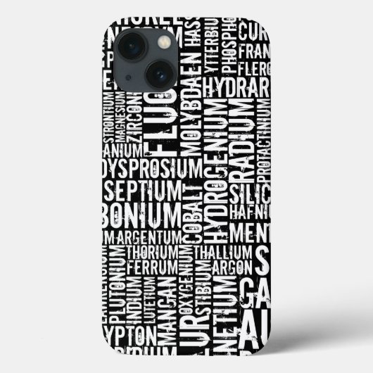 Chemische Elementen... Gesneden Houten iPhone Hoes (Achterkant)