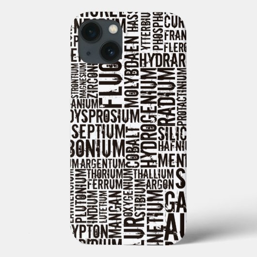 Chemische Elementen... Gesneden Houten iPhone Hoes (Achterkant)