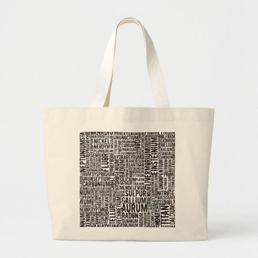 Chemische Elementen Grote Tote Bag (Voorkant)