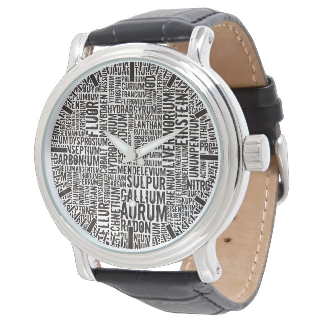 Chemische Elementen Horloge (Gekanteld)