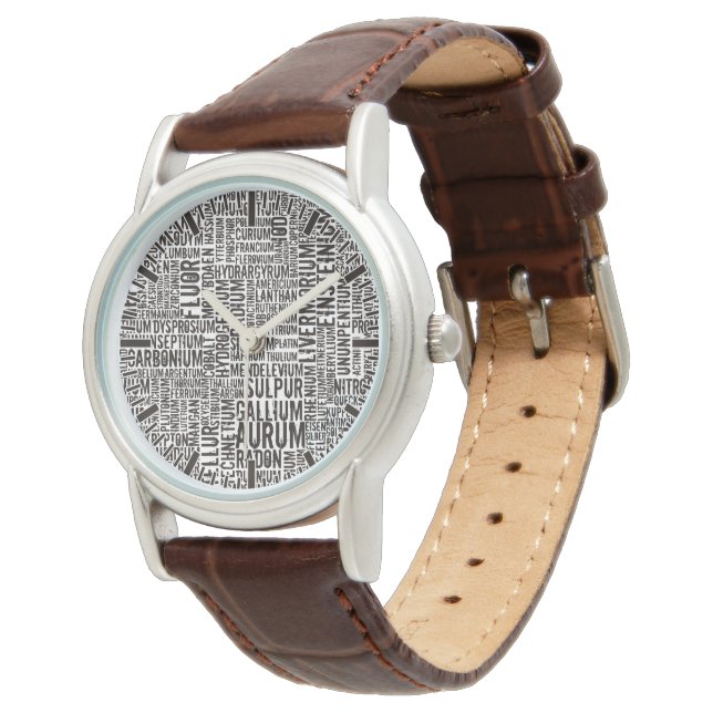 Chemische Elementen Horloge (Gekanteld)
