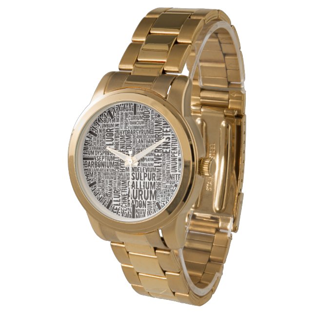 Chemische Elementen Horloge (Gekanteld)