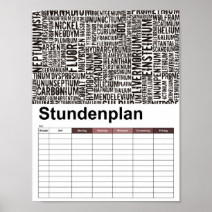 Chemische Elementen Poster
