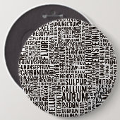 Chemische Elementen Ronde Button 6,0 Cm (Voorkant /achterkant)