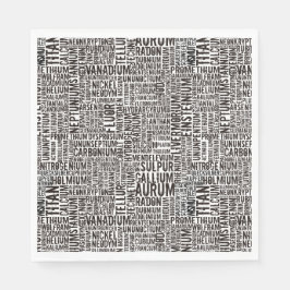 Chemische elementen servetten