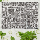 Chemische elementen theedoek (Gevouwen)