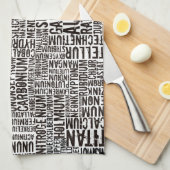 Chemische elementen theedoek (Quarter Fold)