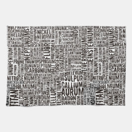 Chemische elementen theedoek