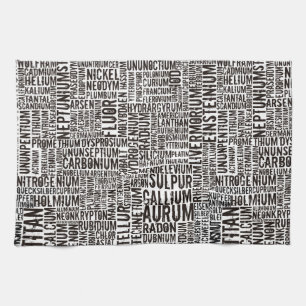 Chemische elementen theedoek