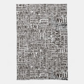 Chemische elementen theedoek (Verticaal)