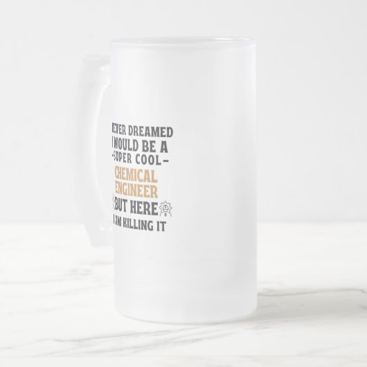 CHEMISCHE ENGINEER MATGLAS BIERPUL (Voorkant links)