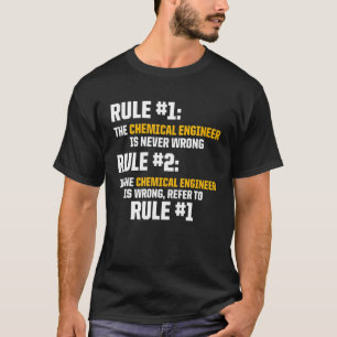 Chemische engineer Rule Engineering Giften T-shirt