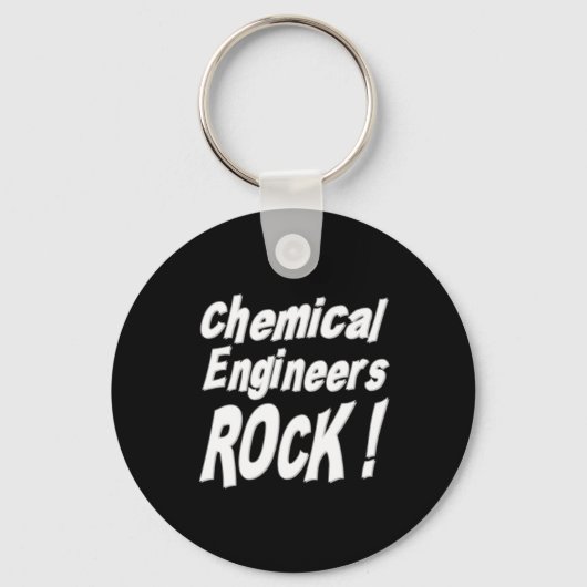 Chemische Engineers Rock! Button Sleutelhanger (Voorkant)