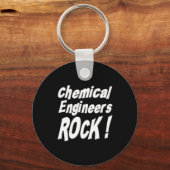 Chemische Engineers Rock! Button Sleutelhanger (Voorkant)