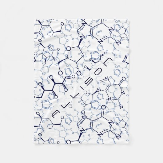 Chemische Formule Chemie Gepersonaliseerde Geschen Fleece Deken (Voorkant)