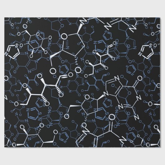 Chemische Formule Chemie Geschenken Cadeaupapier (Vlak)