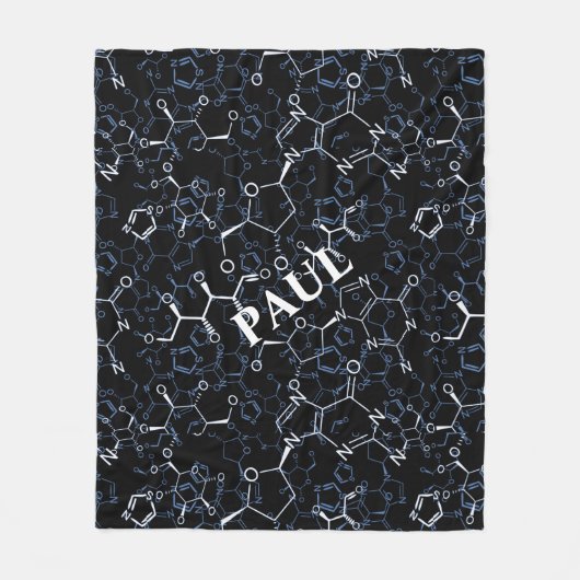 Chemische Formule Chemie Geschenken Fleece Deken (Voorkant)
