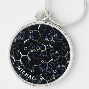 Chemische formule chemie geschenken gepersonalisee sleutelhanger