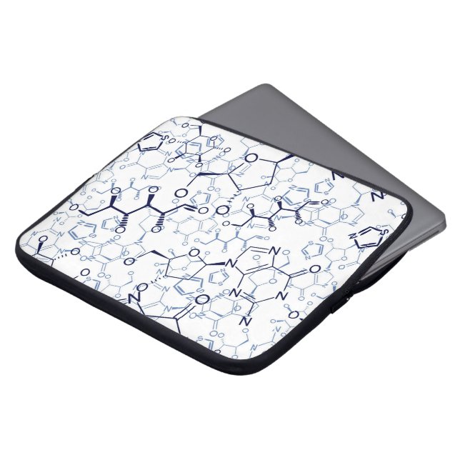 Chemische Formule Chemie Geschenken Laptop Sleeve (Voorkant top)