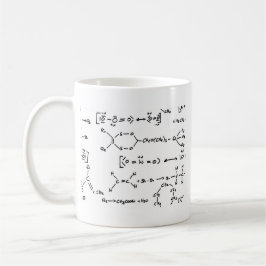 Chemische formule koffiemok
