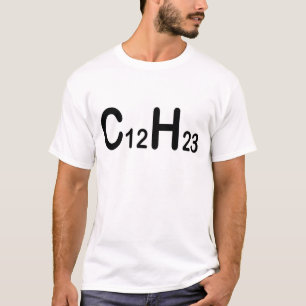Chemische formule van dieselbrandstof t-shirt