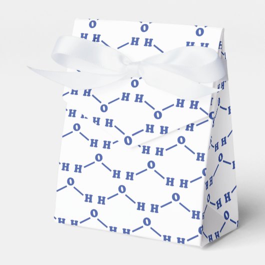 Chemische formule van water molecuul bedankdoosjes (Voorkant Zijde)