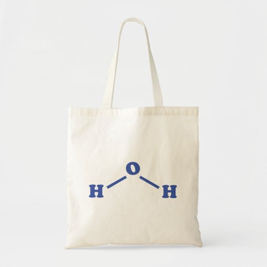 Chemische formule van water molecuul tote bag (Voorkant)