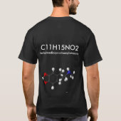 chemische formule voor extacy t-shirt (Achterkant)
