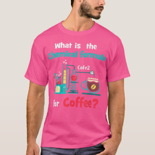 Chemische formule voor koffie: t-shirt