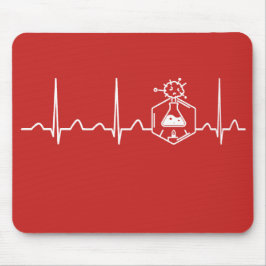 Chemische ingenieur hartslag muismat