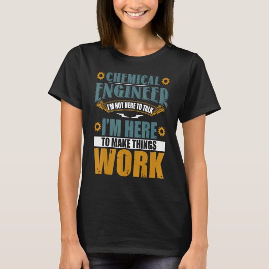 Chemische ingenieur I Chemische engineer T-shirt (Voorkant)