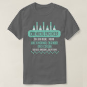 Chemische ingenieur t.b.v. chemische techniek t-shirt (Design voorkant)
