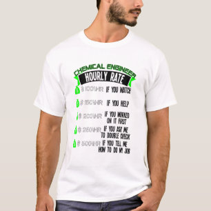 Chemische ingenieur-uursnelheidschemie t-shirt