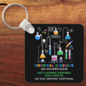 Chemische ingenieursdefinitie zoals een normale in sleutelhanger (Voorkant)