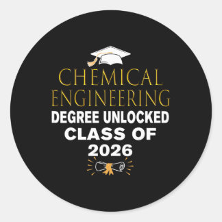 Chemische Ingenieursgraad Ontgrendeld Cl Van 2026  Ronde Sticker