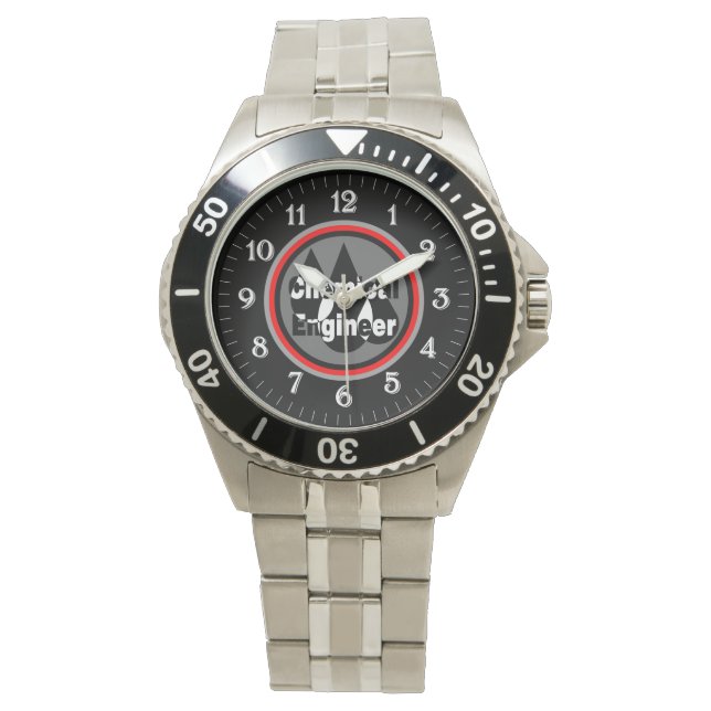 Chemische ingenieurstrips — Cirkel Horloge (Voorkant)