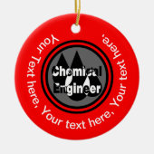 Chemische ingenieurstrips — Cirkel Keramisch Ornament (Voorkant)