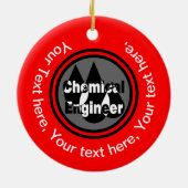 Chemische ingenieurstrips — Cirkel Keramisch Ornament (Achterkant)