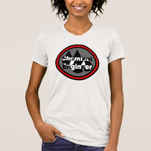 Chemische ingenieurstrips — Cirkel T-shirt (Voorkant)