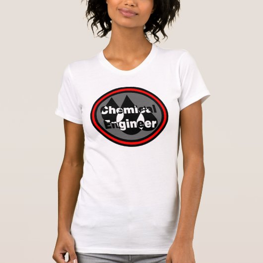 Chemische ingenieurstrips — Cirkel T-shirt (Voorkant)