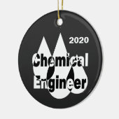 Chemische ingenieurstrips keramisch ornament (Links)