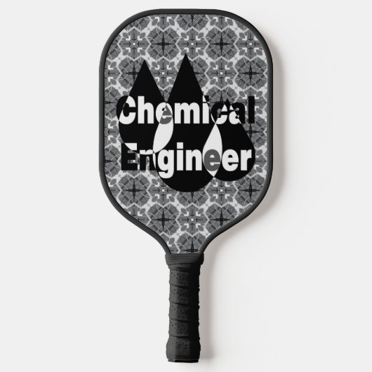 Chemische ingenieurstrips pickleball paddle (Achterkant)