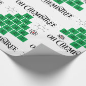 Chemische kerstboom cadeaupapier (Hoek)