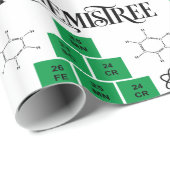 Chemische kerstboom cadeaupapier (Rol Hoek)