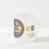 Chemische korps matglas koffiemok (Voorkant rechts)