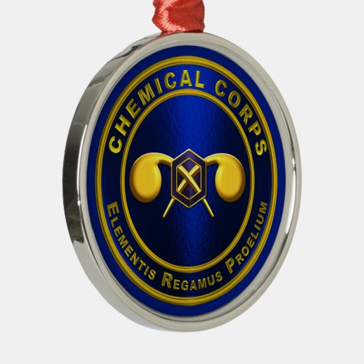 Chemische korps metalen ornament (Rechts)