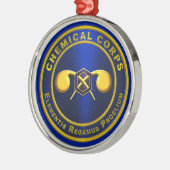 Chemische korps metalen ornament (Links)