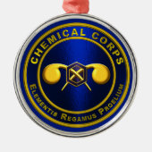 Chemische korps metalen ornament (Voorkant)