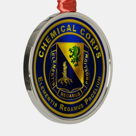 Chemische korps metalen ornament (Rechts)