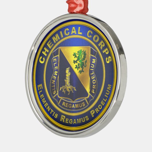 Chemische korps metalen ornament (Links)